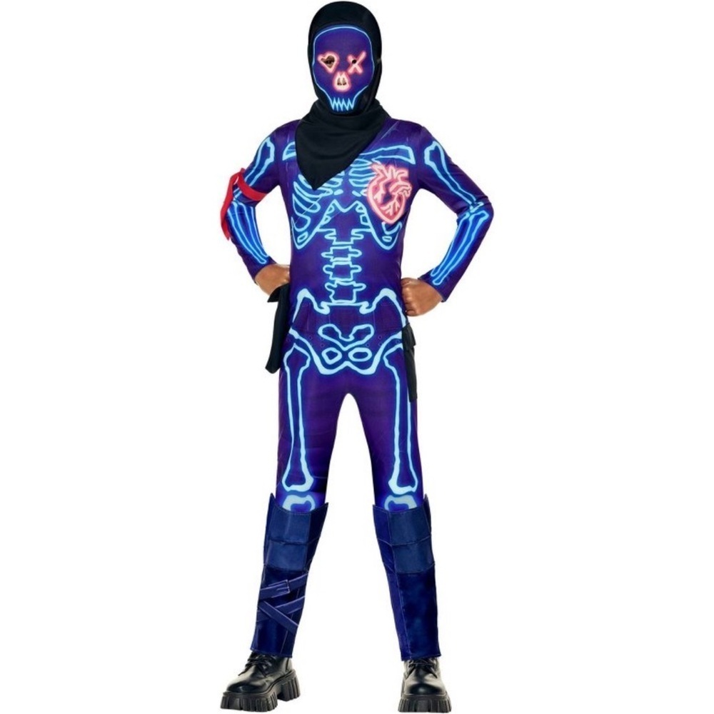NWT Kids Fortnite Party Trooper Costume Halloween Boy’s Sz M (8-10)